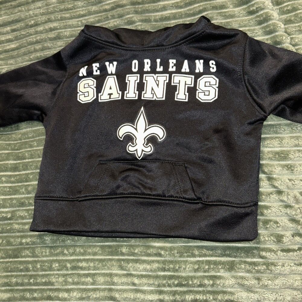 Baby 12M Saints Hoodie New Orleans Fleece Size 12M. Cute Baby